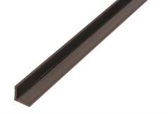 Προφίλ PVC Γωνιακό 10X10X1mm , Μήκος 1M , Μαύρο
