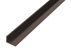 Προφίλ PVC Γωνιακό 40X10X2mm , Μήκος 1M , Μαύρο