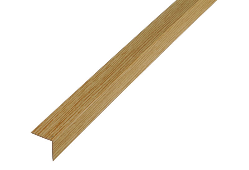 Προφίλ PVC Γωνιακό 20X20X1.5mm, Μήκος 1M, Δρυς