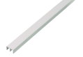 Προφίλ PVC Οδηγός Ράγας 10X18X10mm, με Μήκος 2Μ, Λευκό