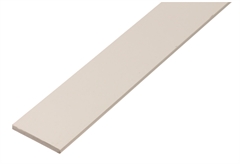 Προφίλ PVC Πλακέ 20X2mm, με Μήκος 1M, Λευκό