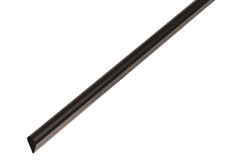 Προστατευτικό Προφίλ PVC 15X0.9mm , Μήκος 1Μ , Μαύρο
