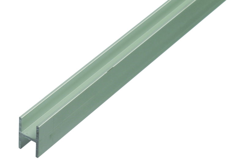 Προφίλ ''U'' Αλουμινίου 9.1X6.5X1.3mm, Μήκος 1M, Ασημί