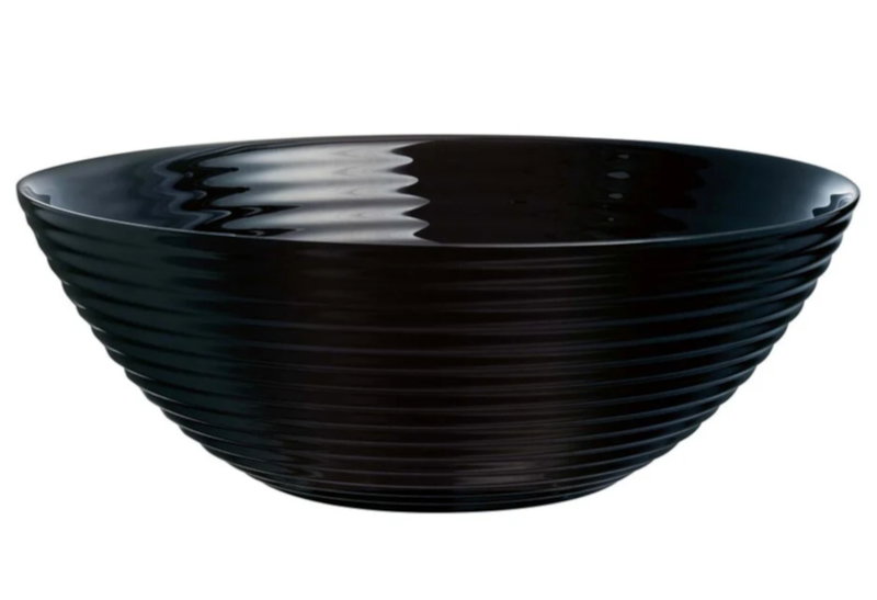 Luminarc Harena Σαλατιέρα Γυάλινη (L8806) Μαύρη 27cm