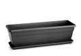 Ζαρντινιέρα Plastona Festone Μ60xΠ19xΥ16cm Ανθρακί