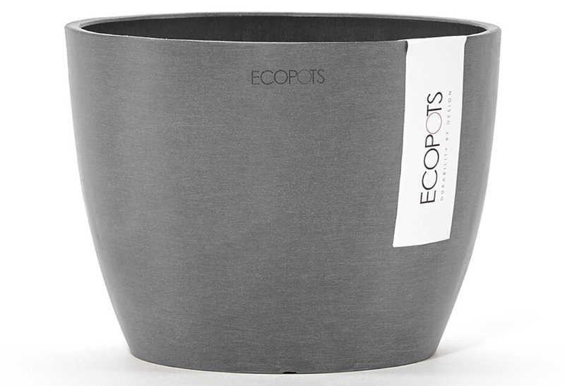 Κασπώ Ecopots Stockholm Πλαστικό Φ.16X12,5cm Γκρι