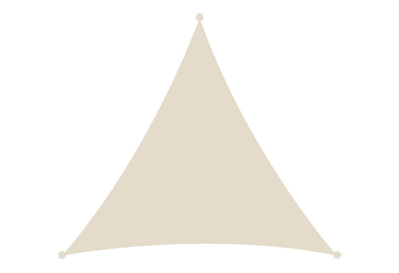 Πανί Σκίασης Showood 3.6x3.6x3.6m Εκρού