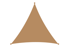 Πανί Σκίασης Τρίγωνο 3,6X3,6X3,6M Άμμος
