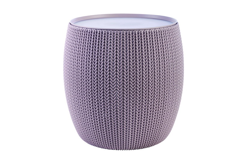 Τραπέζι Κήπου Keter Cozy με Αποθηκευτικό Χώρο Φ40.6x41.4cm Βιολετί