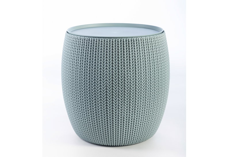 Τραπέζι Κήπου Keter Cozy με Αποθηκευτικό Χώρο Φ40.6x41.4cm Γαλάζιο
