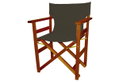 Πολυθρόνα Σκηνοθέτη Red Shorea Πανί Πολυέστερ 62x55x83cm Γκρι