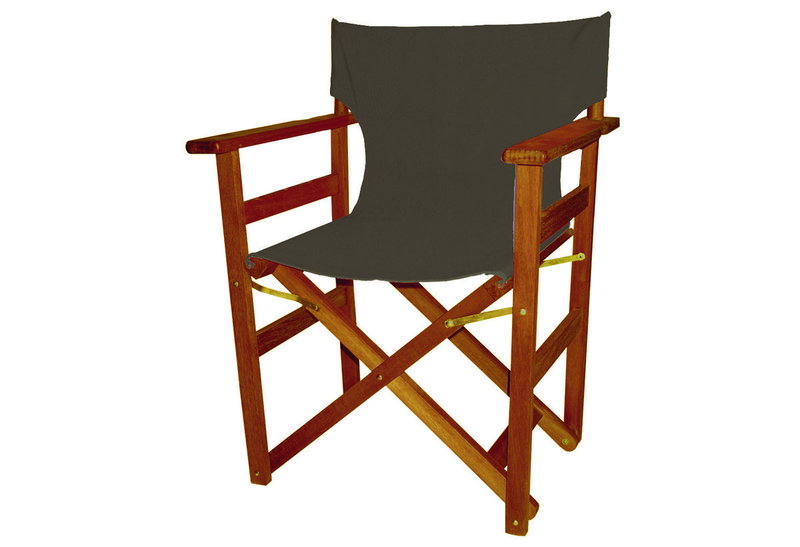 Πολυθρόνα Σκηνοθέτη Red Shorea Πανί Πολυέστερ 62x55x83cm Γκρι