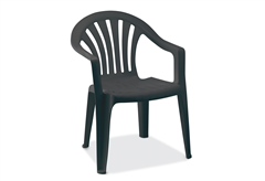 Καρέκλα Αφροδίτη Πλαστική με Μπράτσα Ανθρακί