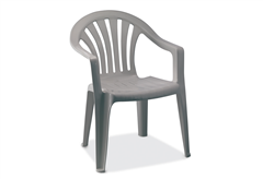 Καρέκλα Αφροδίτη Πλαστική με Μπράτσα Urban Γκρι
