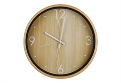 Ρολόι Τοίχου Natural Wood Φ.30cm