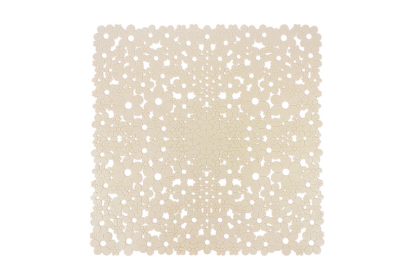 Αντιολισθητικό Πατάκι Ντουσιέρας Octopus Fiore 54x54cm Μπεζ