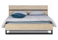 Κρεβάτι Διπλό Alfa Wood Romantic Δρυς για Στρώμα 200x160cm
