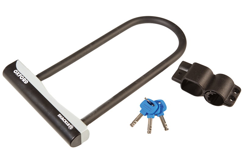Κλειδαριά Τροχού LK330 με Κλειδί Oxford Shackle 12 24.5cmx19cm Μαύρη/Μπλε