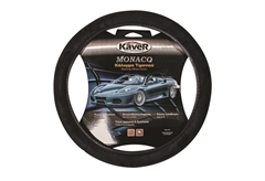 Κάλυμμα Τιμονιού Kaver Monaco Φ38cm Μαύρο