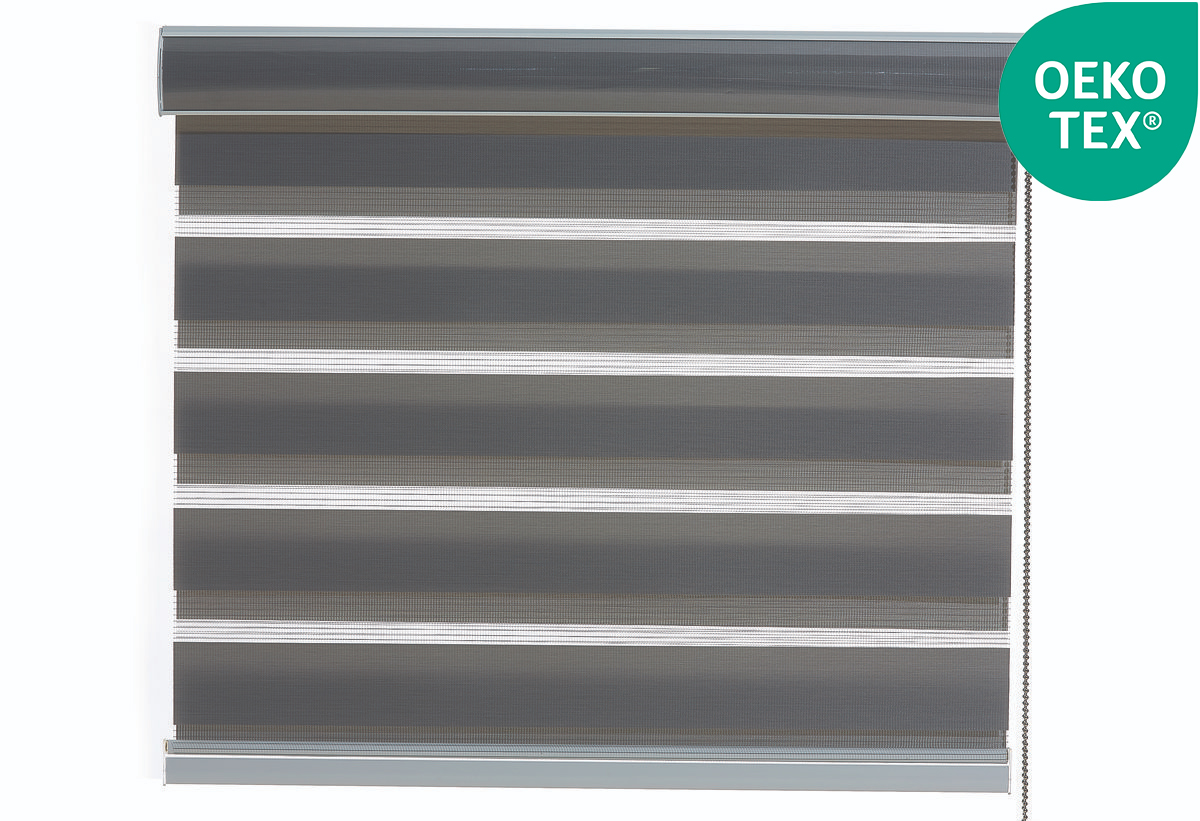 Ρολό Σκίασης Υφασμάτινο Central Home Day&Night 230x120cm Γκρι