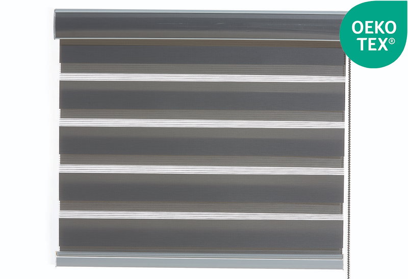 Ρολό Σκίασης Υφασμάτινο Central Home Day&Night 230x90cm Γκρι