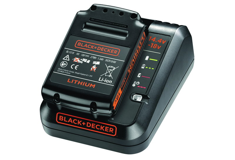 Σετ Ταχυφορτιστής&Μπαταρία Black&Decker BDC1A15-QW 18V