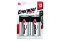 Μπαταρία Energizer Αλκαλική Max D, 2 Τεμαχίων