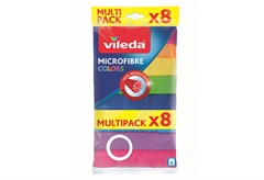 Πετσέτα Μικροϊνών Vileda Colors Σετ 8 Τεμαχίων σε Διάφορες Αποχρώσεις