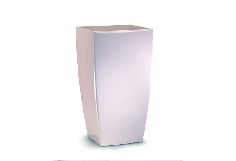 Γλάστρα Plastona Tetra Μ36xΠ36xΥ66cm Λευκό