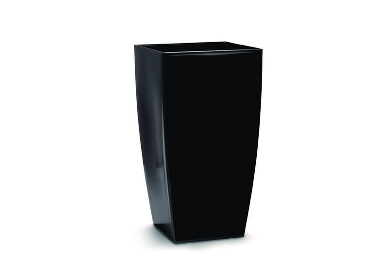 Γλάστρα Plastona Tetra Μ36xΠ36xΥ66cm Μαύρη