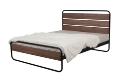 Κρεβάτι Liberty Διπλό Καφέ Μ209xΠ169xΥ115cm Στρώμα Μ200xΠ160cm