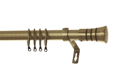 Κουρτινόβεργα Central Home Roma Επεκτεινόμενη Φ25/28mm 160/300cm Μπρονζέ