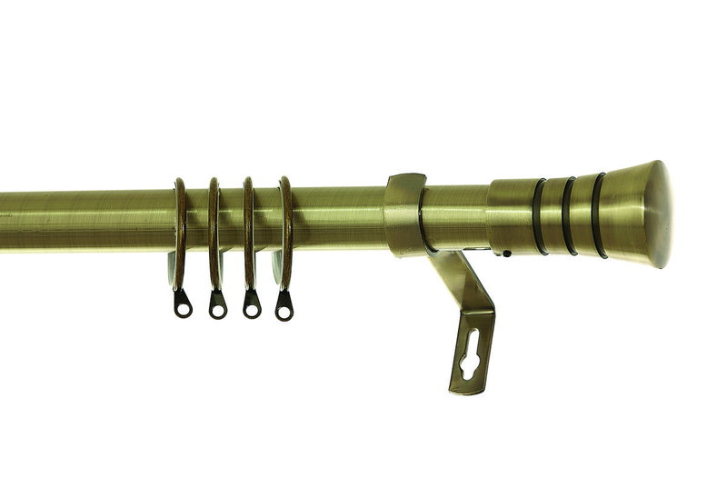 Κουρτινόβεργα Central Home Roma Επεκτεινόμενη Φ25/28mm 140/240cm Μπρονζέ