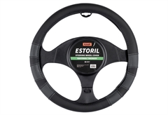 Κάλυμμα Τιμονιού Kaver Dynamic Estoril Φ.38cm Μαύρο/Γκρι