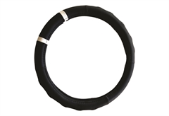 Κάλυμμα Τιμονιού Kaver Indy Imatra Φ38cm Σκούρο Γκρι