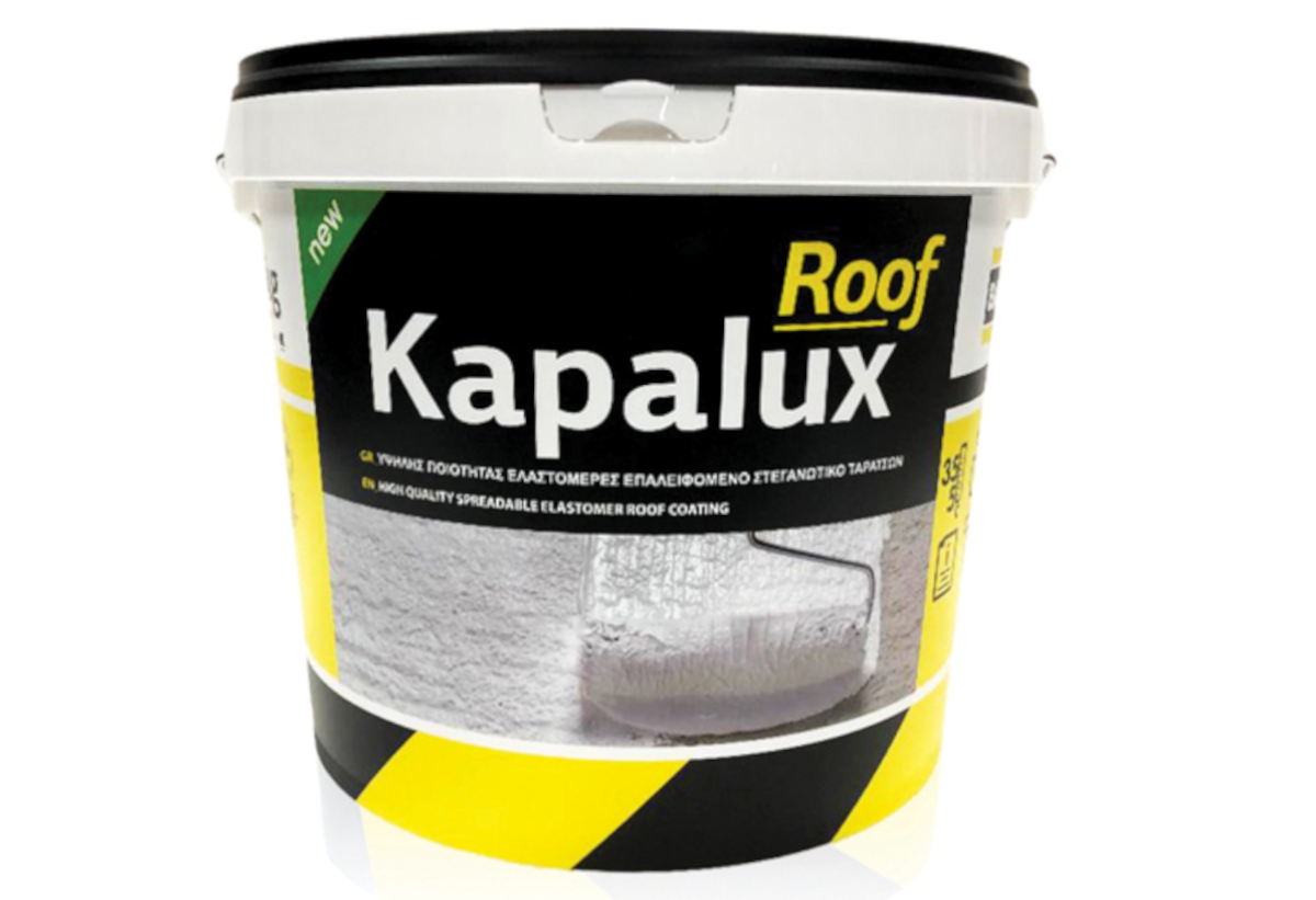 Στεγανωτικό Ταρατσών Ακρυλικό Bauer Kapalux Roof 13kg Λευκό