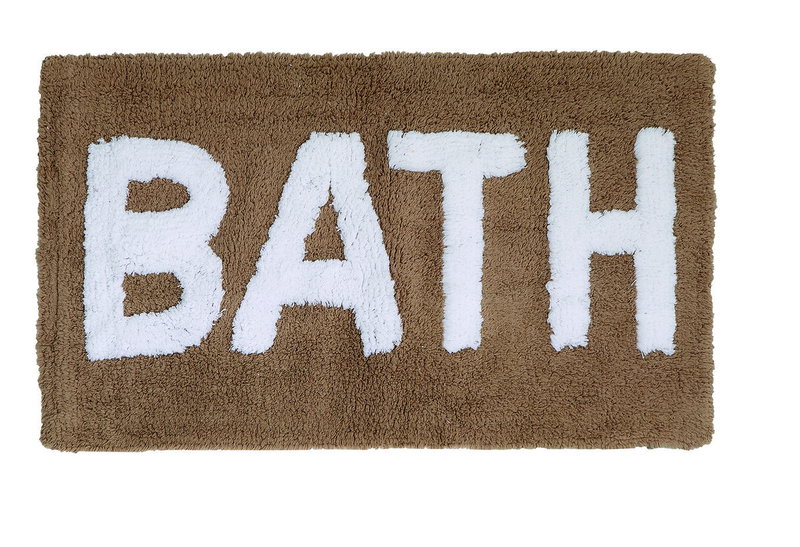 Χαλάκι Μπάνιου Praktiker Bath 80x50cm Μπεζ