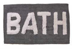 Πατάκι Μπάνιου Bath 80X50cm Γκρι