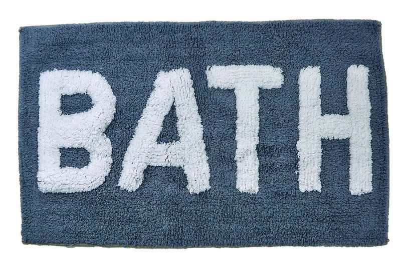 Χαλάκι Μπάνιου Praktiker Bath 80x50cm Γκρι