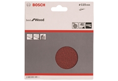 Γυαλόχαρτα Bosch Φ.115mm K40 για Τροχό και Δράπανο 10 Τεμάχια