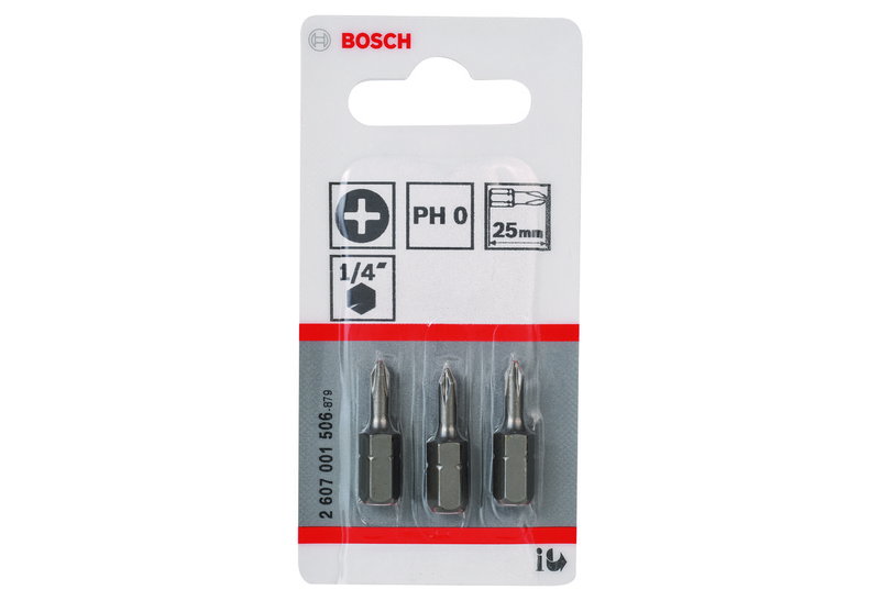 Μύτες Bosch PH0 25mm 3 Τεμαχίων