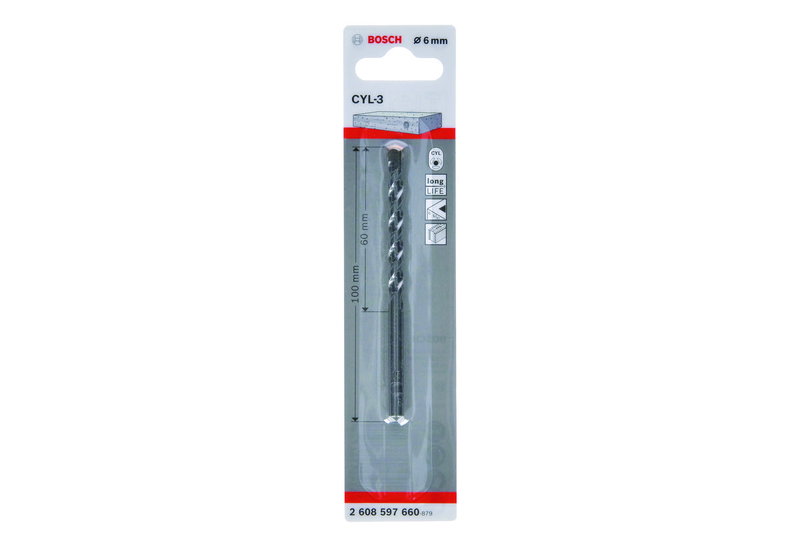 Τρυπάνι Bosch Silver Μπετού Φ.6/100mm