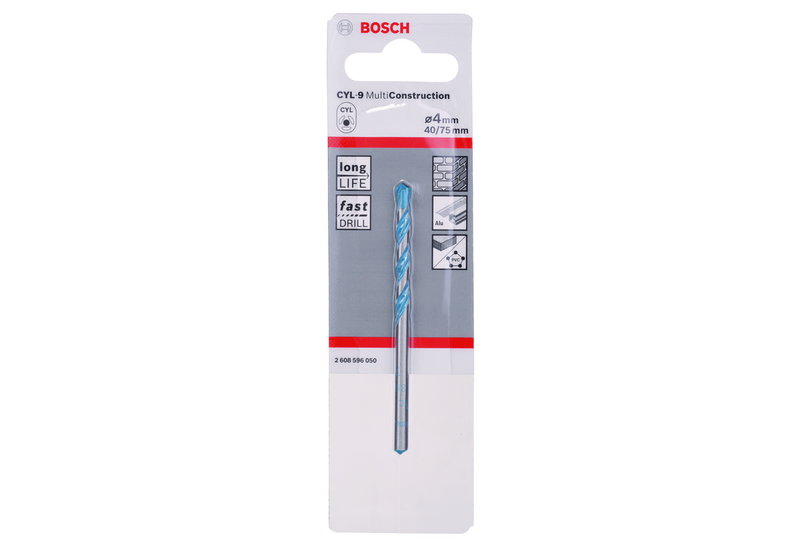 Τρυπάνι Bosch 4mm και Μήκος 75mm Πολλαπλών