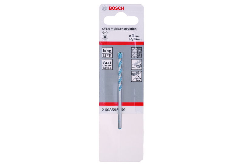 Τρυπάνι Bosch Πολλαπλών Υλικών Φ.3/70mm