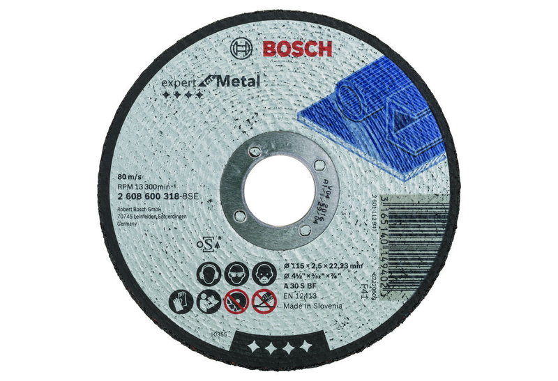 Δίσκος Κοπής Bosch Φ.115X22mm Μετάλλου