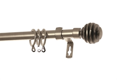 Κουρτινόβεργα Central Home Barcelona Επεκτεινόμενη Φ16/19mm 120/210cm Χρωμέ