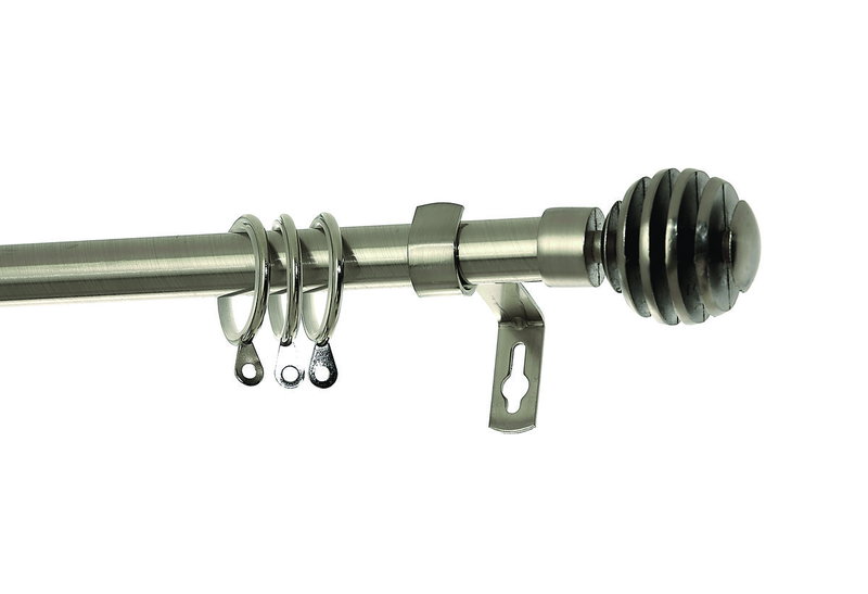 Κουρτινόβεργα Central Home Barcelona Επεκτεινόμενη Φ16/19mm 120/210cm Χρωμέ