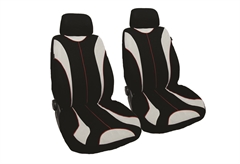 Κάλυμμα Αυτοκινήτου Εμπρόσθιων Καθισμάτων Kaver Flexi Λευκό/Κόκκινο 100% Πολυεστέρας