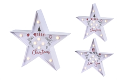 Χριστουγεννιάτικο Διακοσμητικό Αστέρι με 9 LED σε Διάφορα Σχέδια