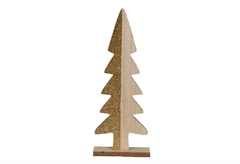 Χριστουγεννιάτικο Διακοσμητικό Δέντρο Ξύλινο 7X18cm